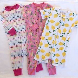 Hanna Andersson organic cotton pajamas - 3 pairs
